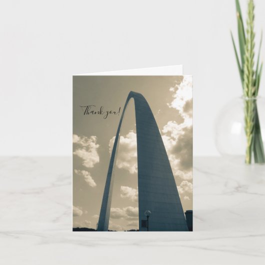  Gateway Arch Dank u Kaart (Voorkant)