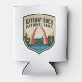 Gateway Arch National Park Badge Blikjeskoeler (Voorkant)