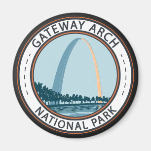 Gateway Arch National Park Badge Magneet