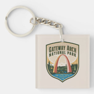 Gateway Arch National Park Badge Sleutelhanger