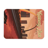 Gateway Arch National Park Illustratie Reiskunst Magneet (Horizontaal)