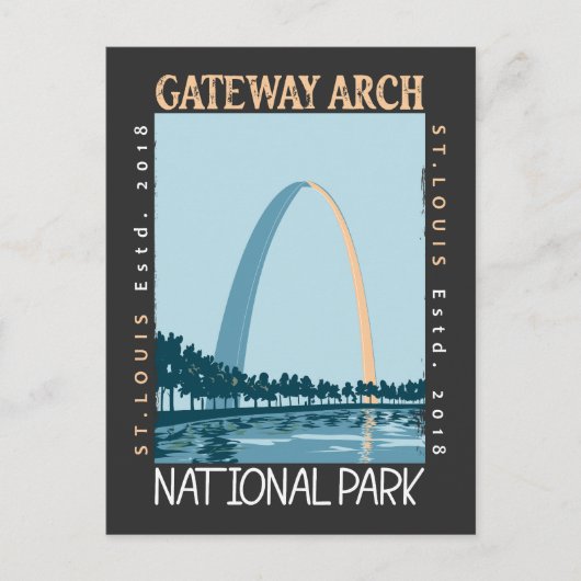 Gateway Arch National Park in nood Briefkaart (Voorkant)
