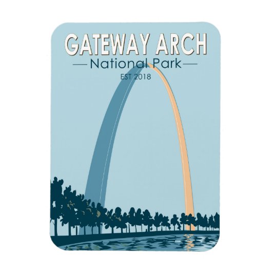 Gateway Arch National Park Magneet (Verticaal)