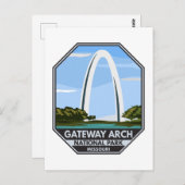 Gateway Arch National Park Missouri Briefkaart (Voorkant / Achterkant)