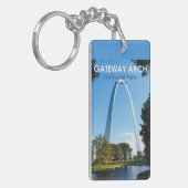 Gateway Arch National Park Missouri Double Sided Sleutelhanger (Voorkant Links)