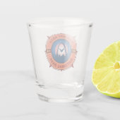 Gateway Arch National Park Retro Compass Embleem Shot Glas (Achterkant)