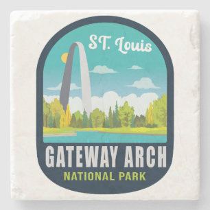 Gateway Arch National Park St. Louis - Missouri Stenen Onderzetter