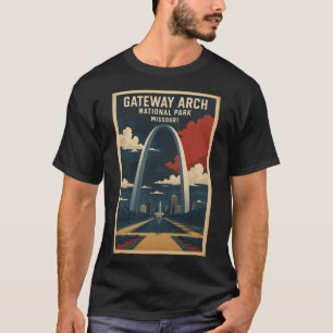Gateway Arch National Park Verenigde Staten Vintag T-shirt