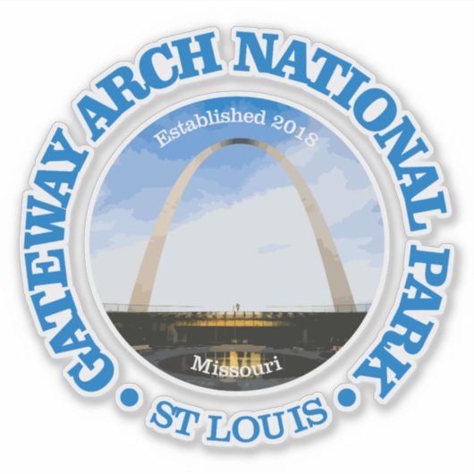 Gateway Arch NP2 Sticker (Voorkant)