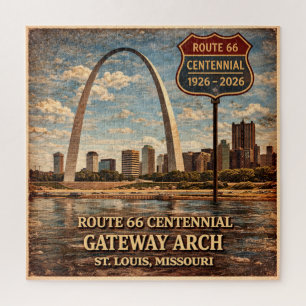 Gateway Arch Route 66 St Louis Familie Game Night Legpuzzel