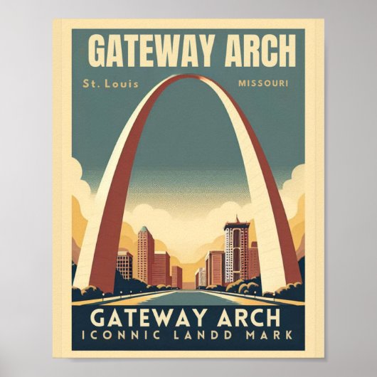 Gateway Arch - St. Louis, Missouri Poster (Voorkant)