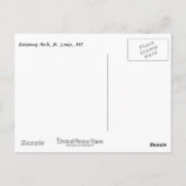 Gateway Arch, St. Louis, MO Briefkaart (Achterkant)