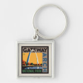 gateway-boog | St. Louis, Missouri Sleutelhanger (Voorkant)