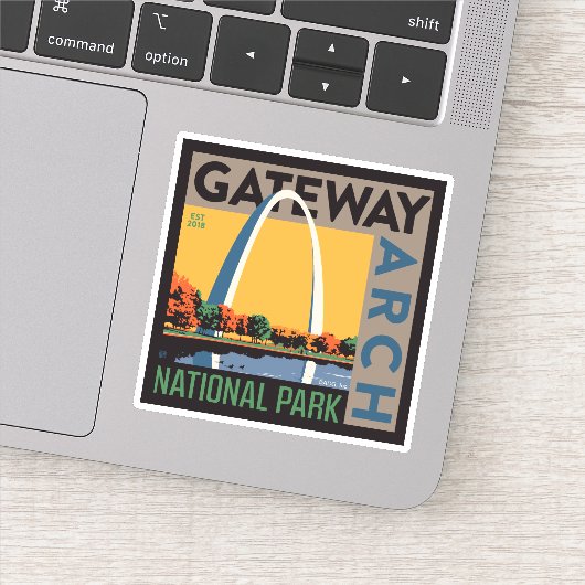 gateway-boog | St. Louis, Missouri Sticker (Detail)