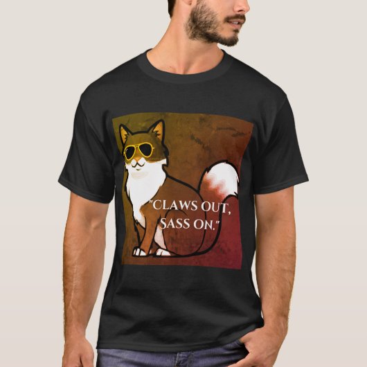 Gateway Cat - Claws Out Sass On T-shirt (Voorkant)