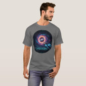 Gateway Cosmos Black Hole Sci-Fi T-Shirt (Voorkant volledig)