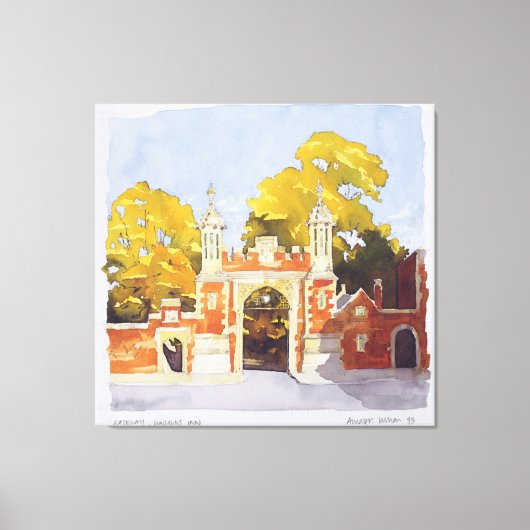 Gateway Lincoln's Inn 1993 Canvas Afdruk (Voorkant)