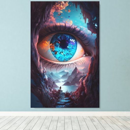 Gateway of perception  canvas afdruk (Insitu (Houten vloer))