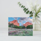 Gateway Rocks Garden Of Gods Carte Postale (Debout devant)