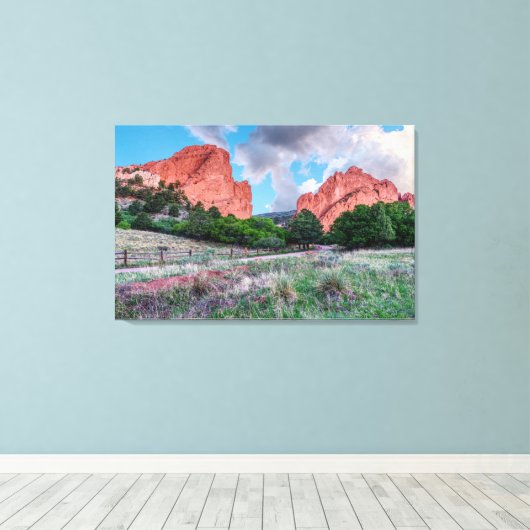 Gateway Rocks Garden van het Gods Canvas (Insitu (Houten vloer))