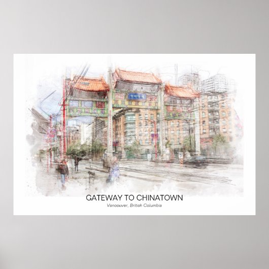 Gateway to Chinatown Vancouver ID711 Poster (Voorkant)
