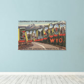 Gateway to the Uinta Mountains - Evanston, WY Canvas Afdruk (Insitu (Houten vloer))