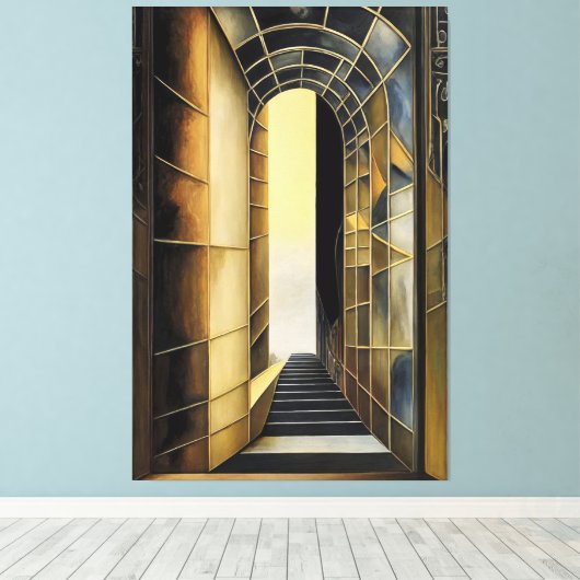 Gateway to the Unknown Canvas Afdruk (Insitu (Houten vloer))