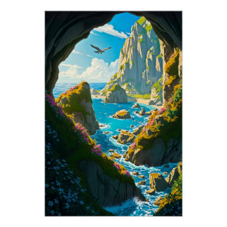 Gateway to the Untamed Coast Perfect Poster