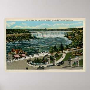 Gateway to Victoria Park, Niagara Herfsten, Canada Poster
