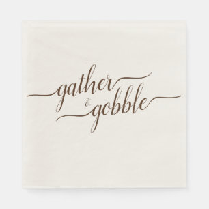 Gather & Gobble Elegant Thanksgiving Dinner Servet