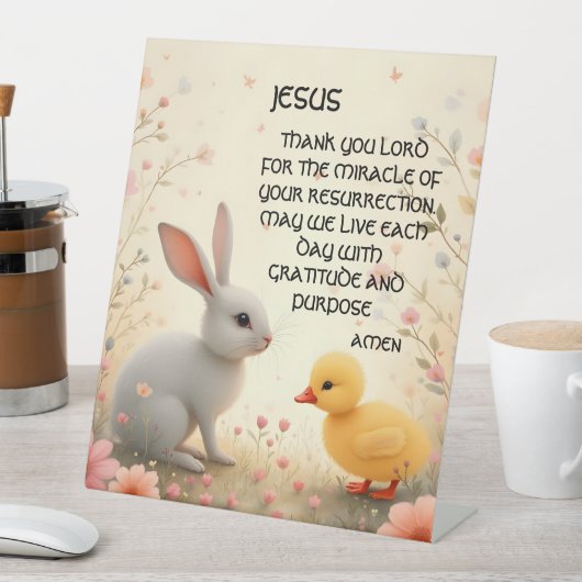 gather together for easter reclamebord met voetstuk (Insitu)