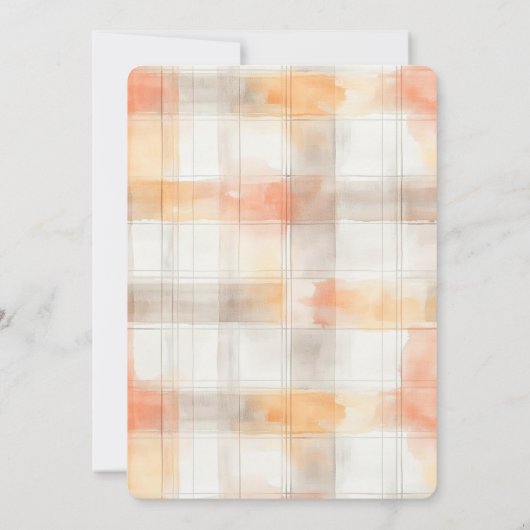 Gather Together Gingham Thanksgiving Invitation (Dos)