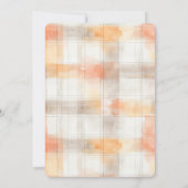 Gather Together Gingham Thanksgiving Invitation Kaart (Achterkant)