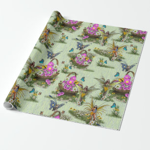 Gatherers van het Midzomer-lentefestival Cadeaupapier