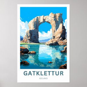 Gatklettur België Reisprint Poster