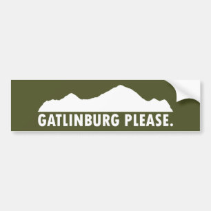 Gatlinburg Tennessee alsjeblieft Bumpersticker