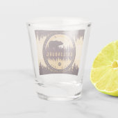 Gatlinburg Tennessee Beer Pijnbomen Natuur Shot Glas (Achterkant)