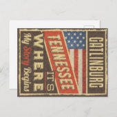 Gatlinburg Tennessee Briefkaart (Voorkant / Achterkant)