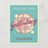 Gatlinburg Tennessee disco Retro  Briefkaart (Voorkant)