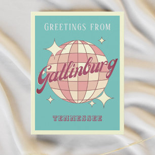 Gatlinburg Tennessee disco Retro  Briefkaart