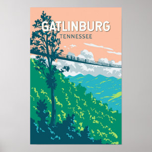 Gatlinburg Tennessee Illustratie Reis Kunst Poster