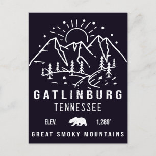 Gatlinburg Tennessee Mountains Souvenirs Briefkaart