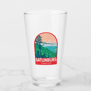 Gatlinburg Tennessee Reis Kunst Embleem Glas