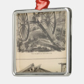 Gatling Pistool Company Schuyler, Hartley en Graha Metalen Ornament (Links)