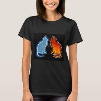 gato agua y fuego t-shirt