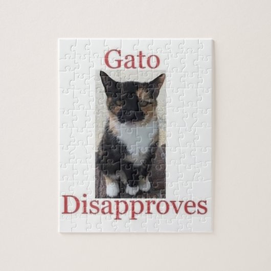 Gato désapprouve Jigsaw Puzzle (Vertical)