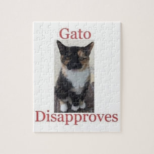 Gato désapprouve Jigsaw Puzzle