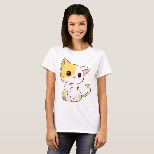 Gato Kawaii T-shirt (Voorkant volledig)