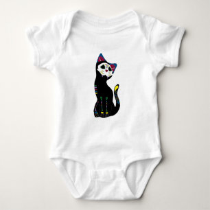 "Gato Muerto" Dia de Los Muertos Cat Romper