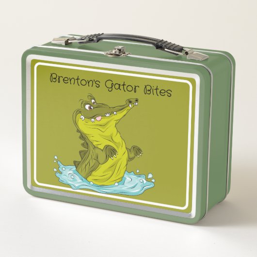 Gator aangepaste kinder Lunchbox (Voorkant)